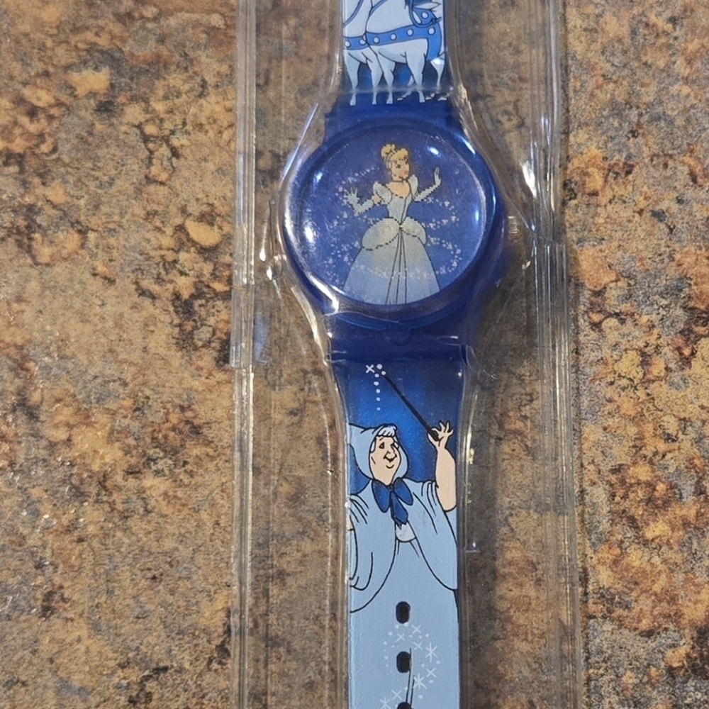 Disney Vintage Blue Cinderella Digital Watch/ Collectible